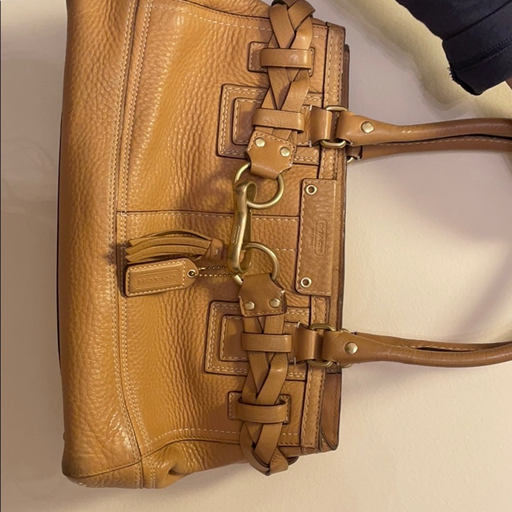 Camel coach bag